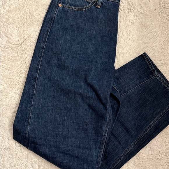 GAP Dark Blue Curvy Barrel Jeans Size 10 NWT - Picture 8 of 8